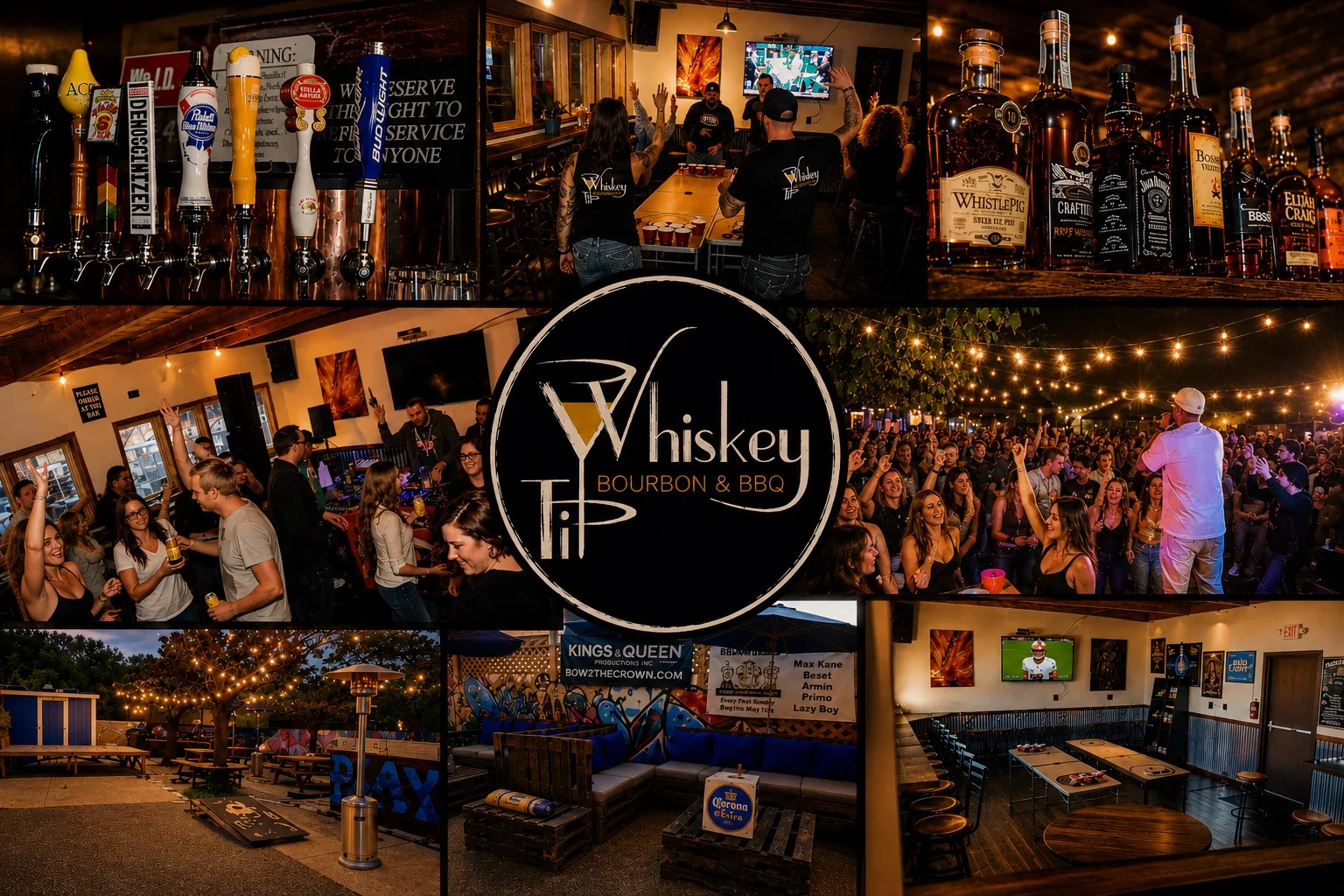 Whiskey Tip Bourbon and BBQ venue and guest experience